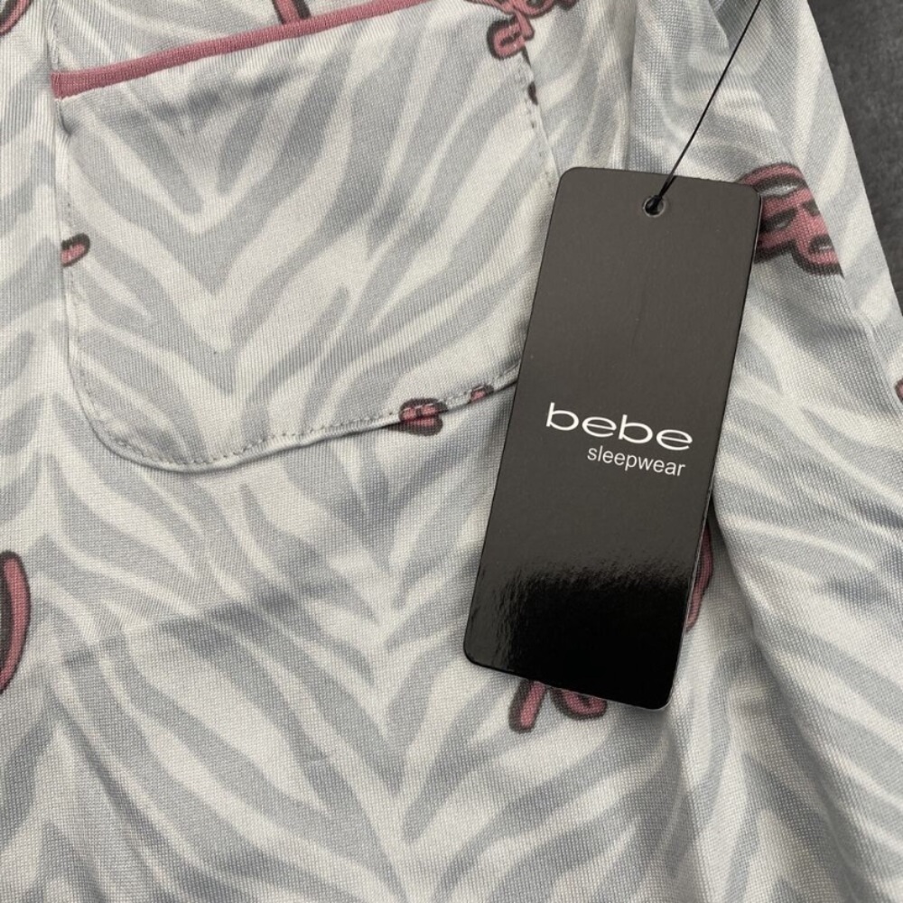 Bebe Women’s Pink and White Pajama Set - Picture 5 of 10